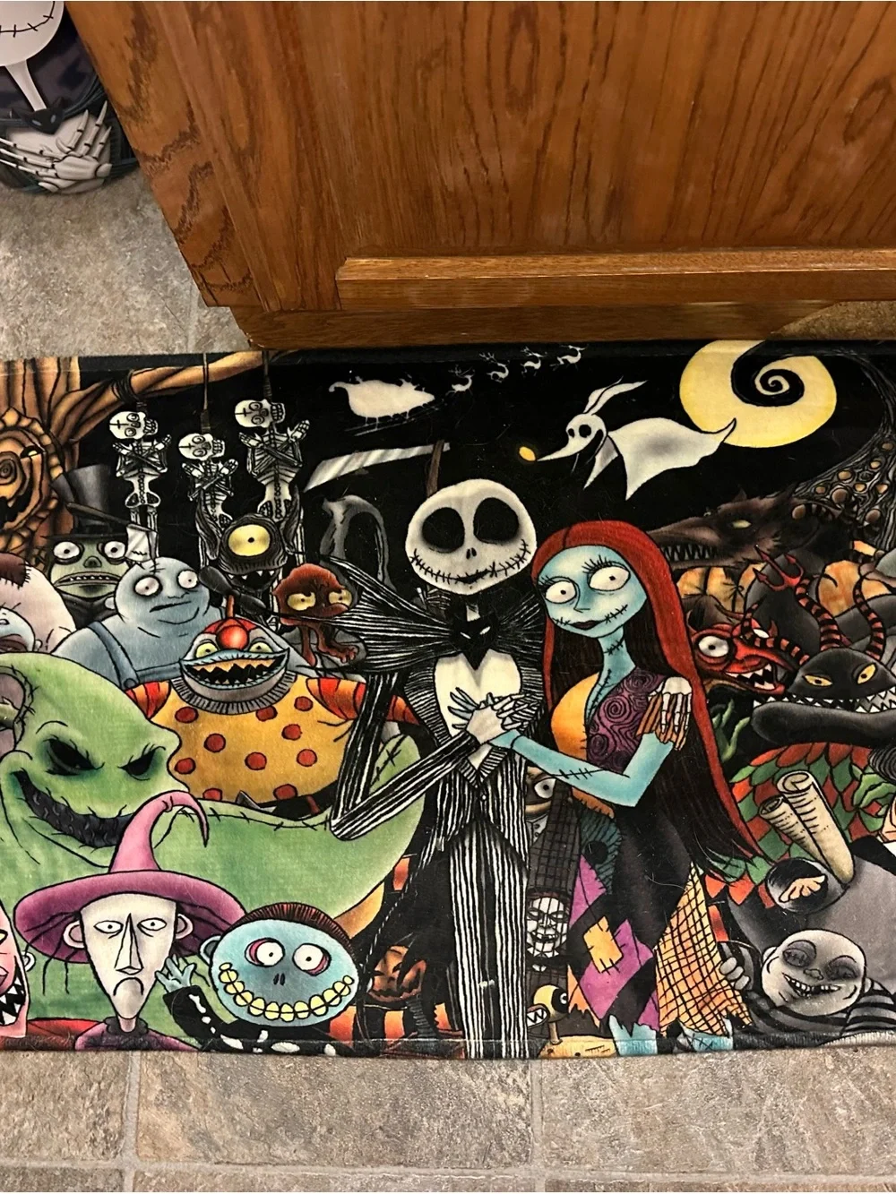 The Nightmare Before Christmas Graphic Bath Mat Set - Multicolor